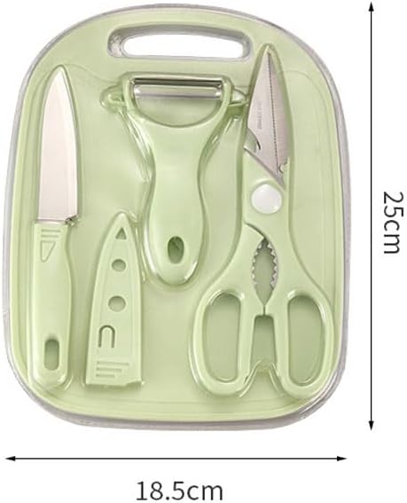 3-in-1 Premium Kitchen Set Include Scissors, Peeler, Knives – Dishwasher-Safe, Stainless Steel, Ergonomically Designed for Meat, Veggies & Gifting,Pink