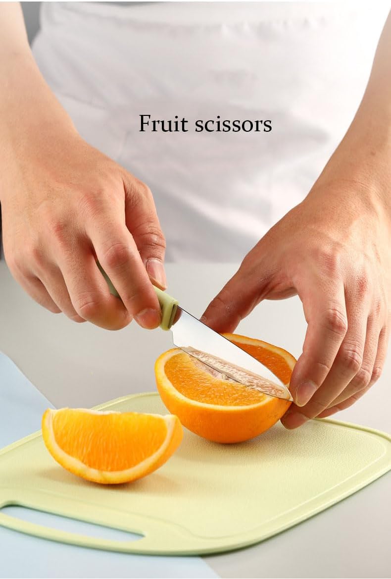 3-in-1 Premium Kitchen Set Include Scissors, Peeler, Knives – Dishwasher-Safe, Stainless Steel, Ergonomically Designed for Meat, Veggies & Gifting,Pink