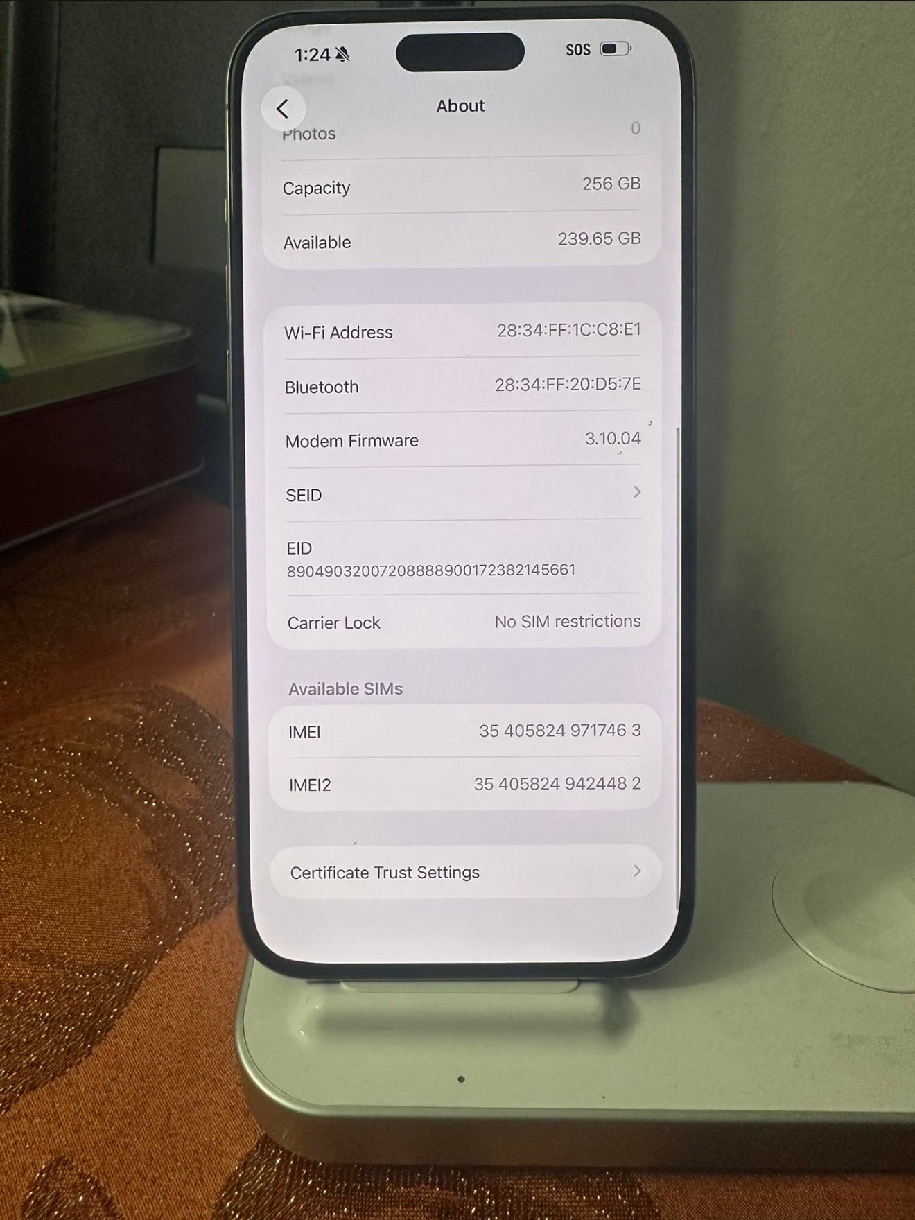 iPhone 15 Pro Max 256GB UNLOCKED